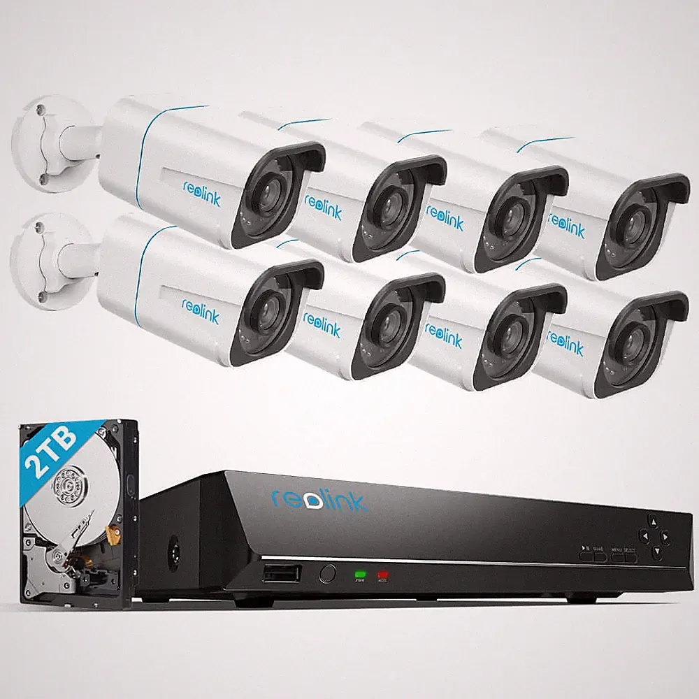 Reolink 8CH 2TB NVR 4K PoE Set