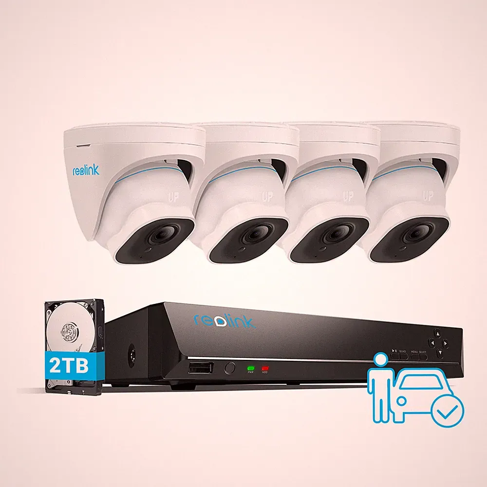 Reolink 8MP PoE Dome Kamera Set mit 8CH NVR