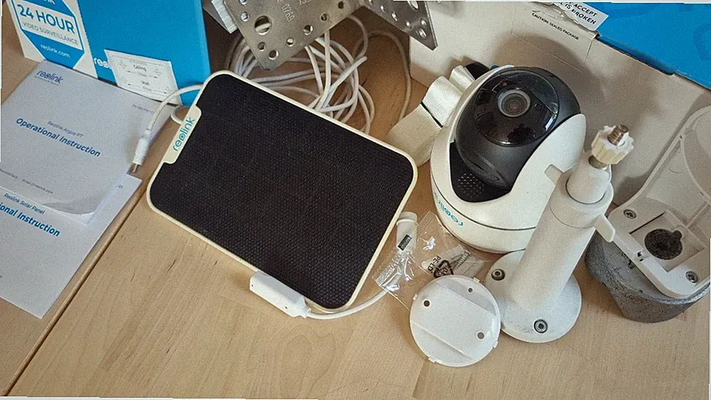Reolink Argus PT Solar Überwachungskamera Aussen Akku WiFi mit Solarpanel