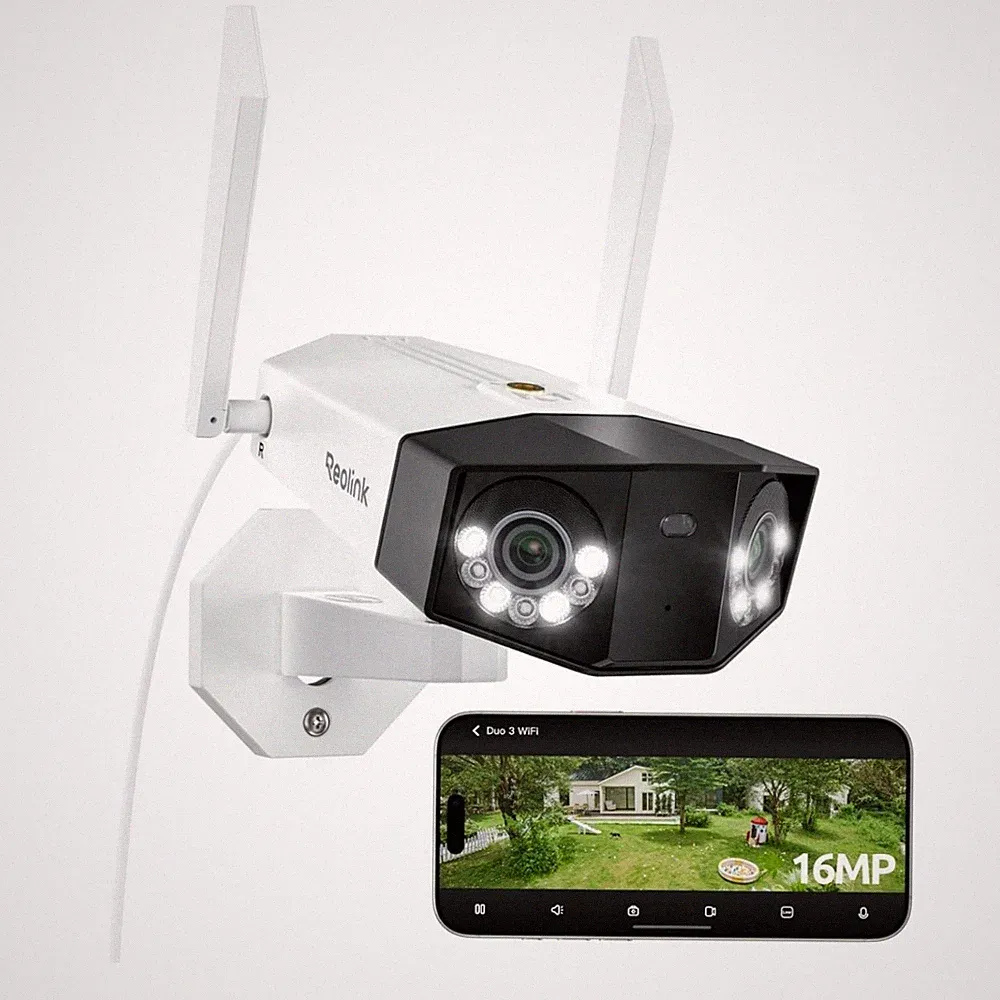 Reolink Duo 3 WiFi 16MP Dual-Lens Überwachungskamera Aussen WLAN Kamera Outdoor