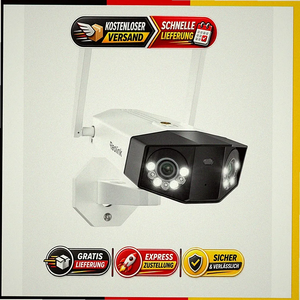 Reolink Duo 3 WiFi 16MP Überwachungskamera Aussen 180° Panorama WLAN IP67
