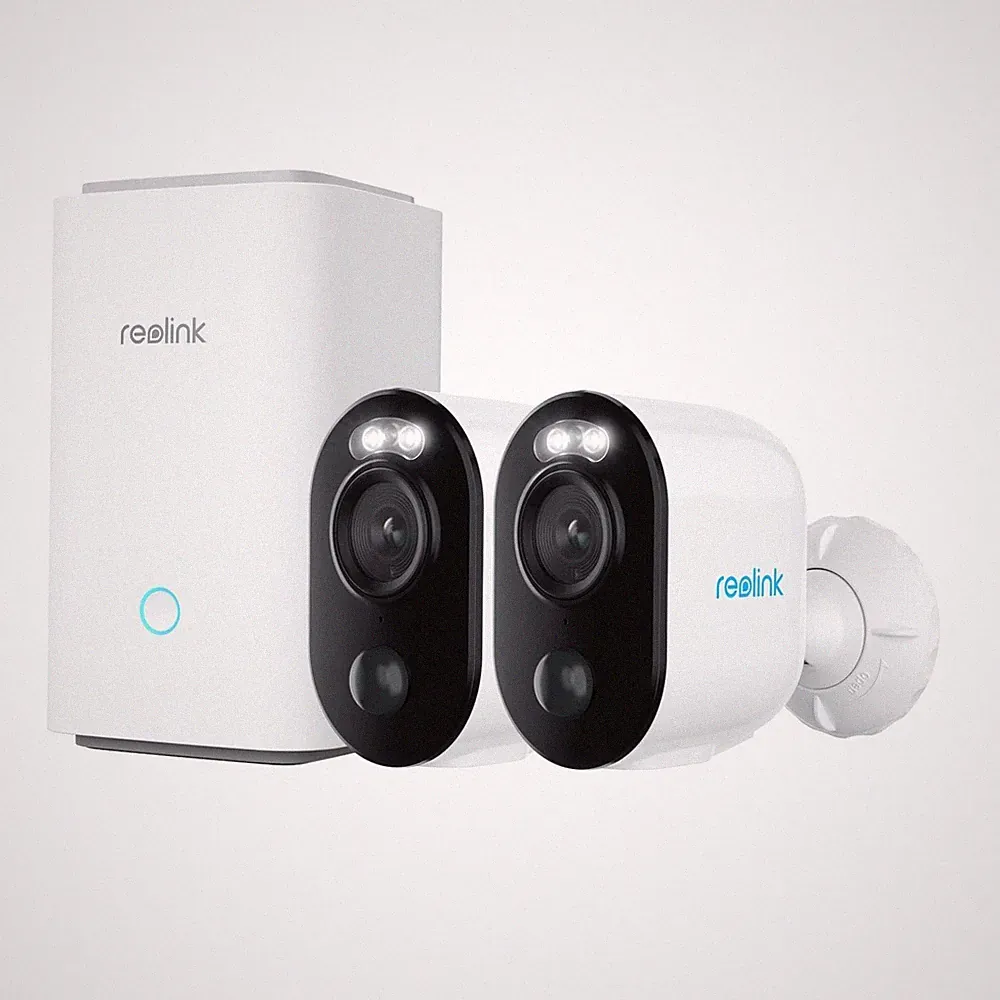Reolink Hub 1 + 2x Argus Series B310 Außenkamera mit Akku