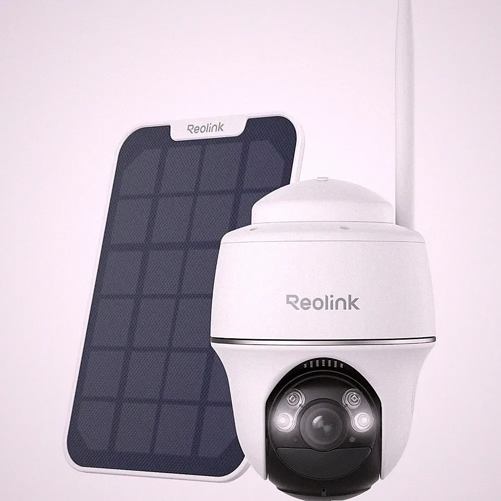 Reolink Outdoor PT Akkukamera Überwachungskamera Weiß (Innen + Außen)