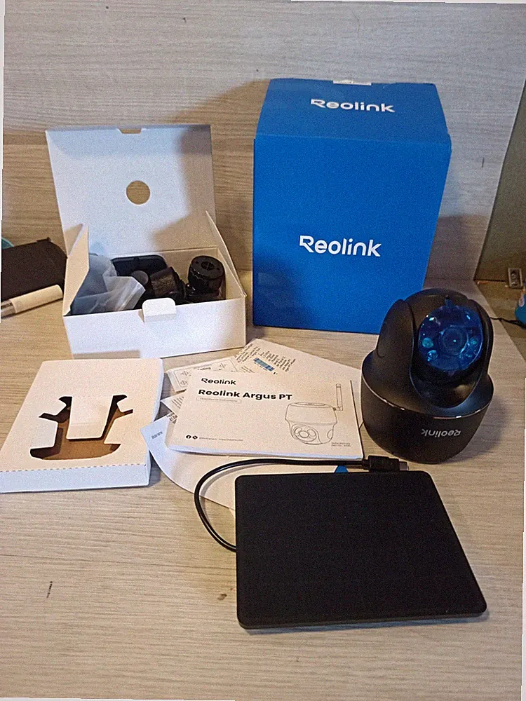 Reolink Überwachungskamera Outdoor Wireless Argus PT 5MP Solarpanel 360° View Pan