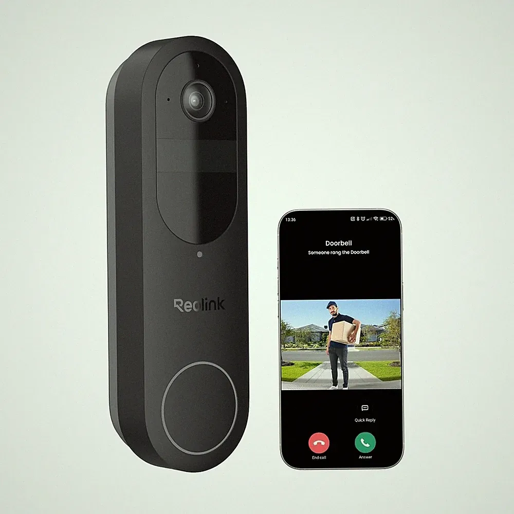 Reolink Video Doorbell 2K 4MP Wireless Smart Kamera Akku, 256GB Speicher