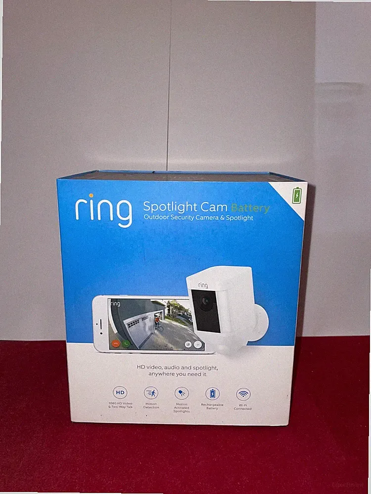 Ring Spotlight Cam Battery | Überwachungskamera aussen mit WLAN und HD-Video