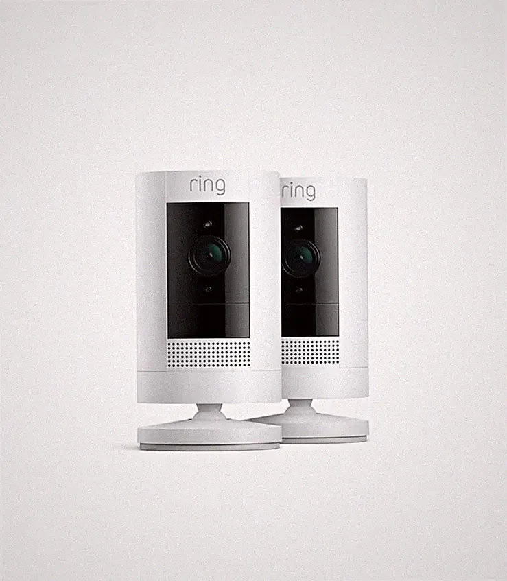 Ring Stick Up Cam 2er-Set 1080p Wi-Fi Außen Überwachungskamera Alexa