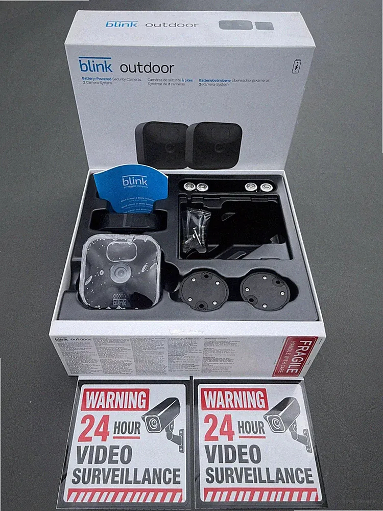 SALE 2 x Blink Add-on HD Wireless Outdoor Überwachungskameras mit 2 Aufklebern #10
