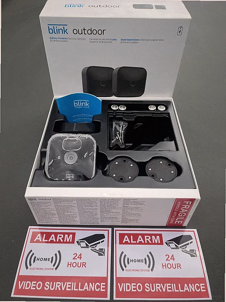SALE 2 x Blink Add-on HD Wireless Outdoor Überwachungskameras mit 2 Aufklebern #8