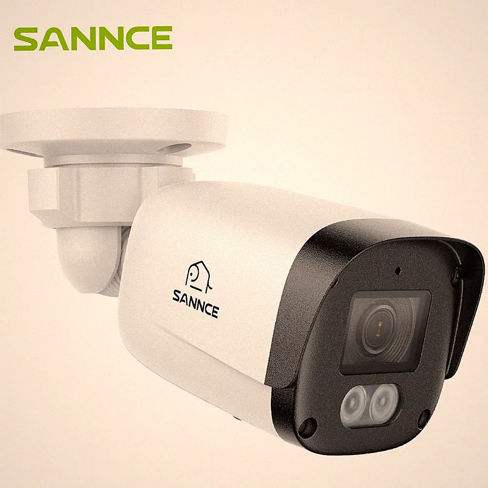 SANNCE 4K 8MP POE AI Überwachungskamera Vollfarb-Nachtsicht 2-Wege-Audio IP67