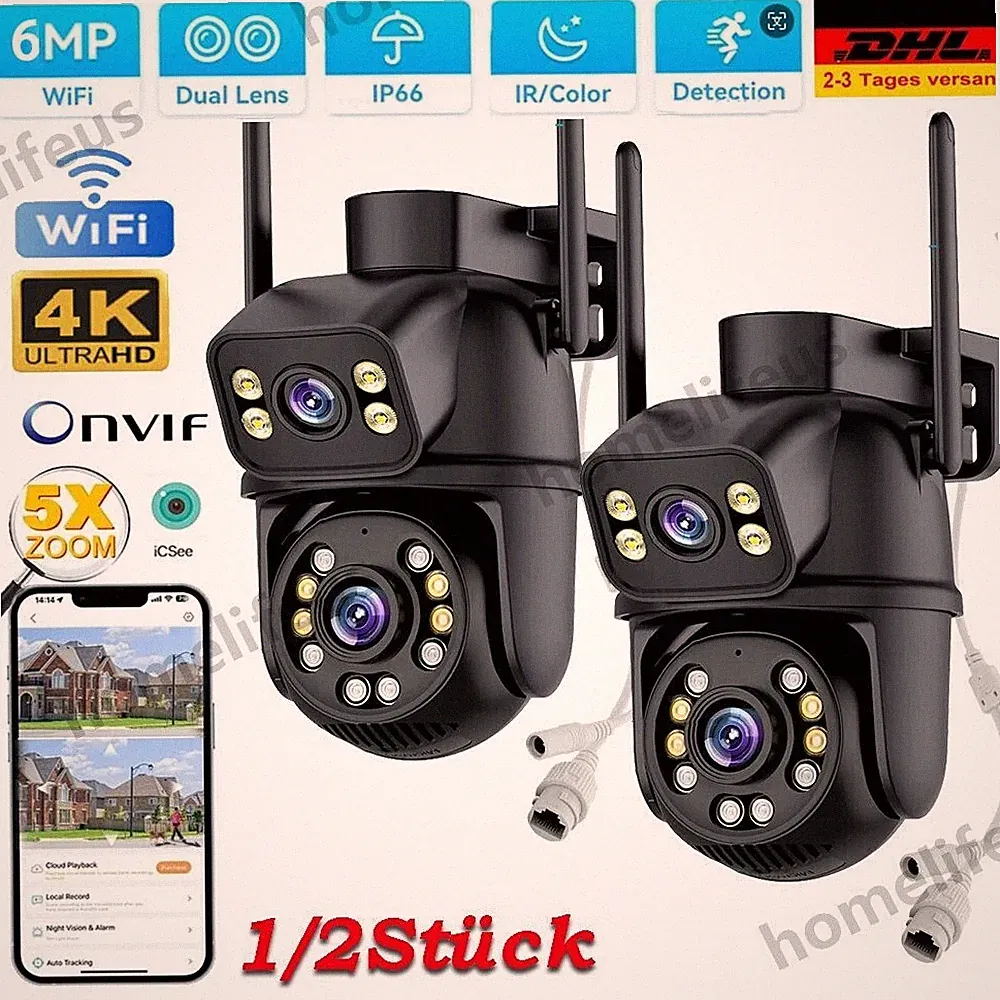 SmartCam 6MP 4K PTZ WLAN Kamera