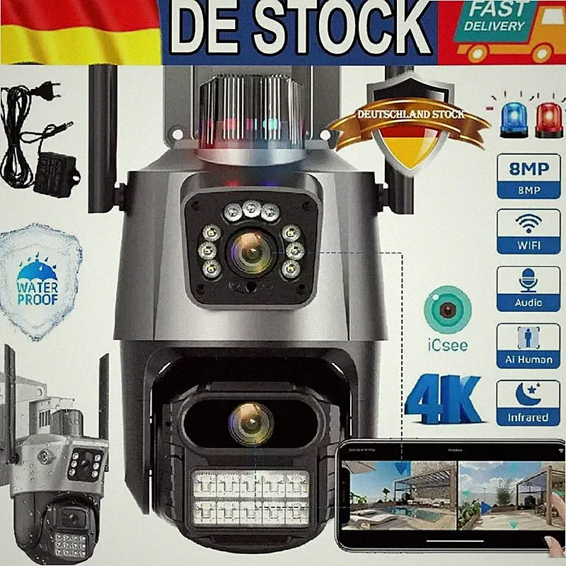 SmartCam 8MP 4K WLAN IP Kamera