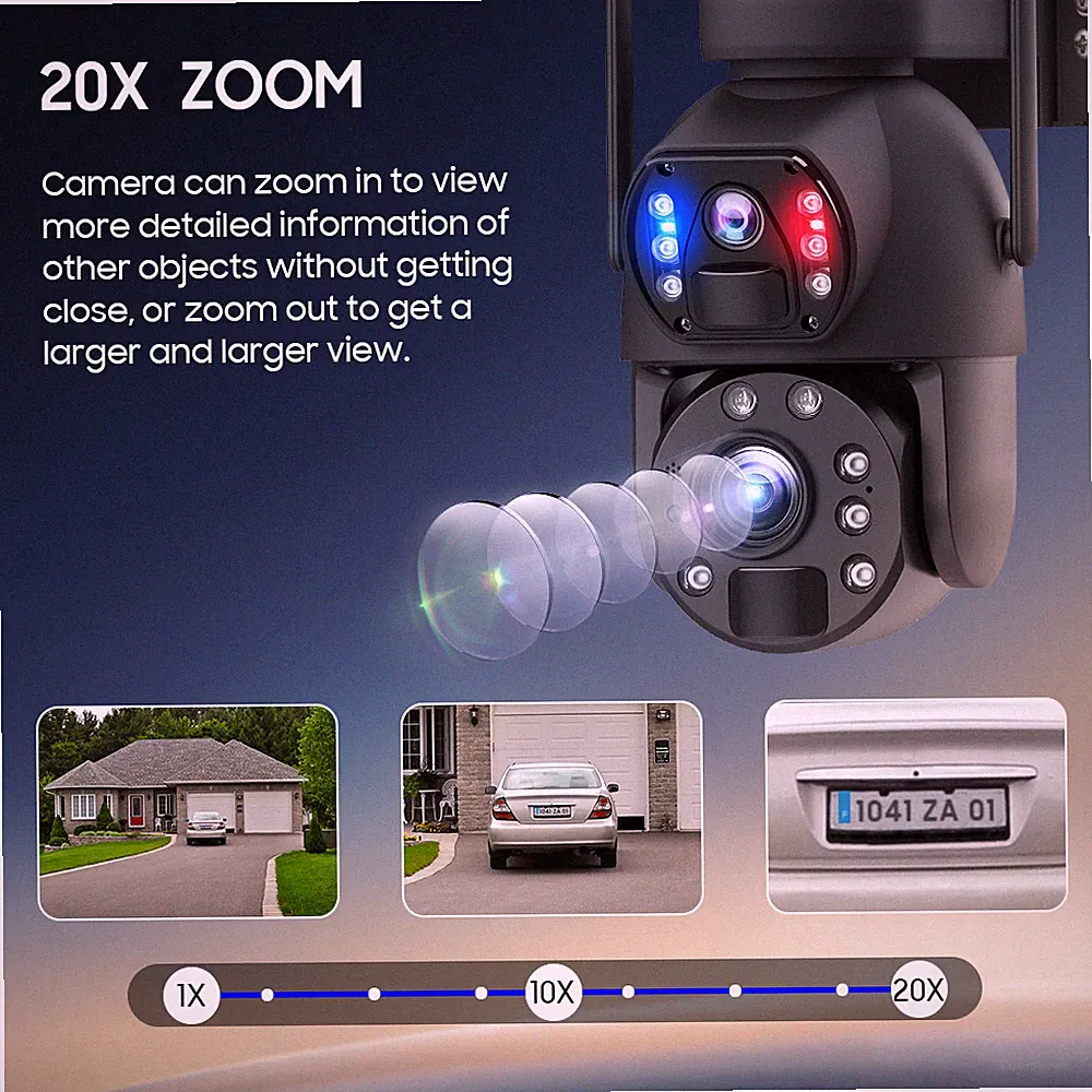 SOLAR KAMERA WLAN 4K 20X ZOOM
