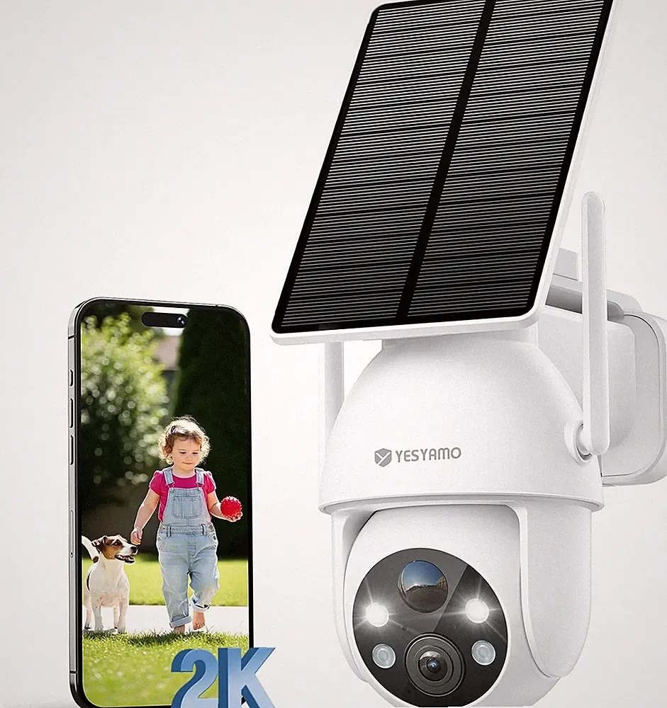 Solar Überwachungskamera 2K QHD