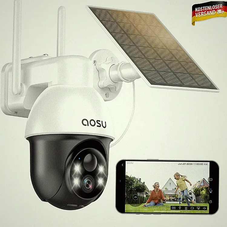 AOSU C9L Solar Überwachungskamera 360°