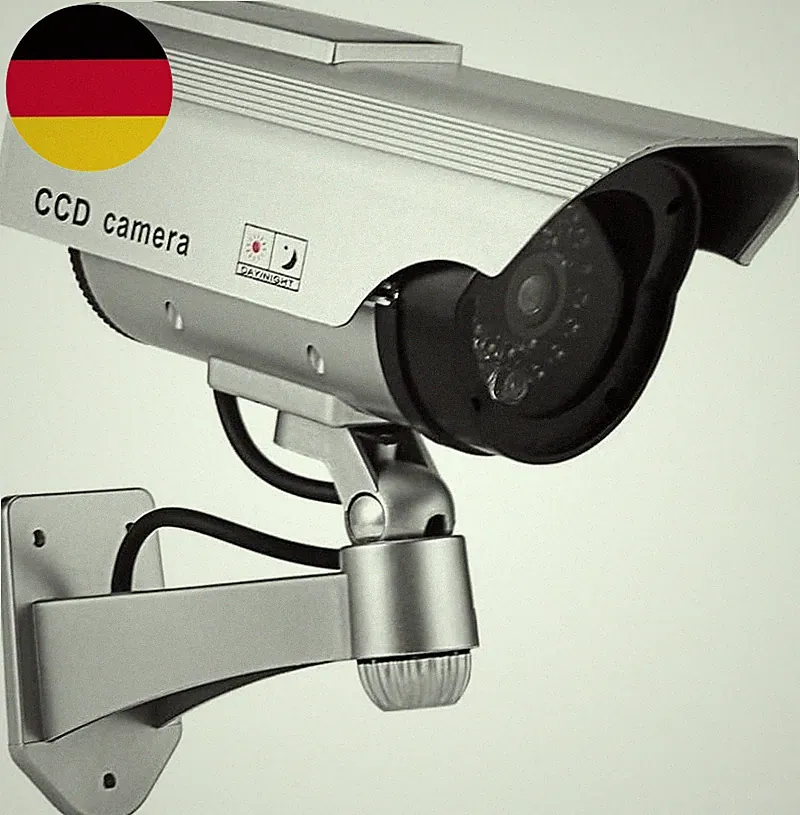 Solarbetriebene Simultation Einer Überwachungskamera #6, Cctv-Kamera Mit Led-Leu