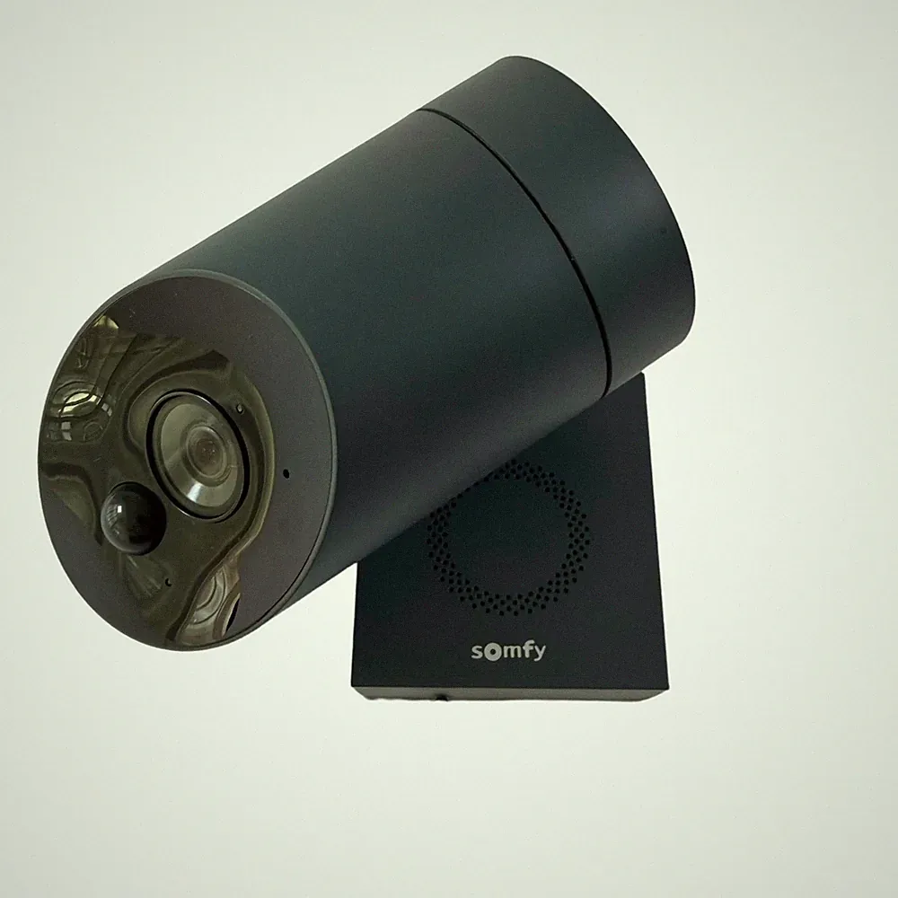 Somfy WiFi Außenüberwachungskamera Anthrazitgrau Integrierte Sirene mit 110 dB