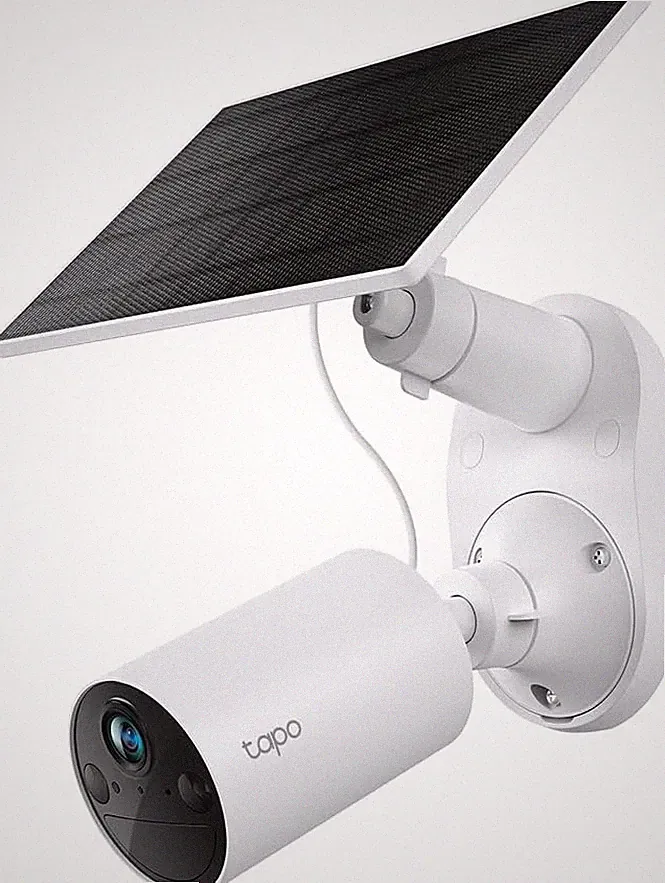 Tapo C410 KIT Solar Überwachungskamera Aussen Akku, 2K 3MP, Farbnachtsicht, WLAN