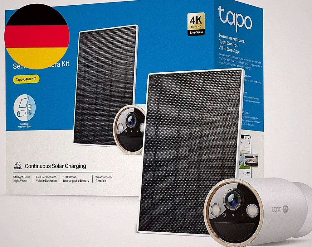 Tapo C460 KIT 4K Solar Überwachungskamera