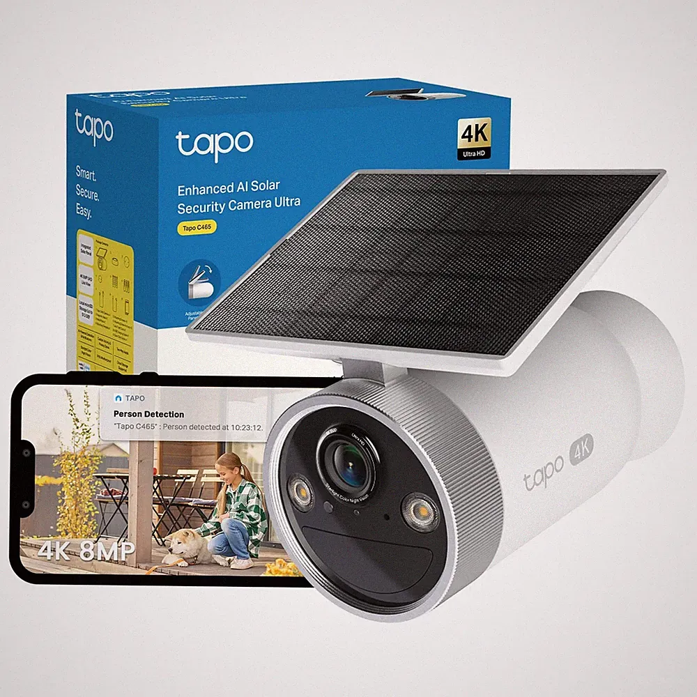 Tapo C465 4K 8MP UHD Überwachungskamera Outdoor kabellos, All-in-One Solar