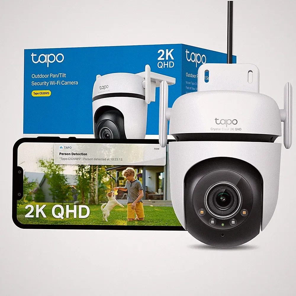 Tapo C520WS Schwenk/Neige Outdoor Überwachungskamera 2K 4MP WiFi Außenkamera 360°