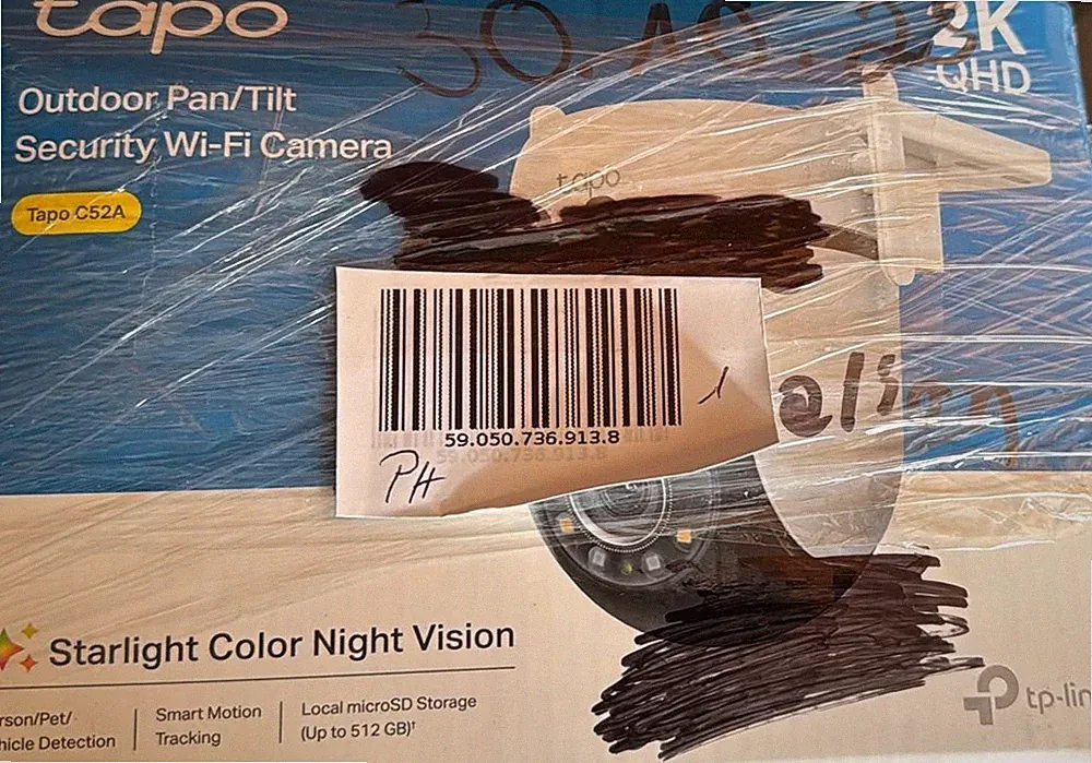 Tapo C52A Starlight Farbe Nachtsicht Überwachungskamera Außen 2K 4MP Weiß NEU