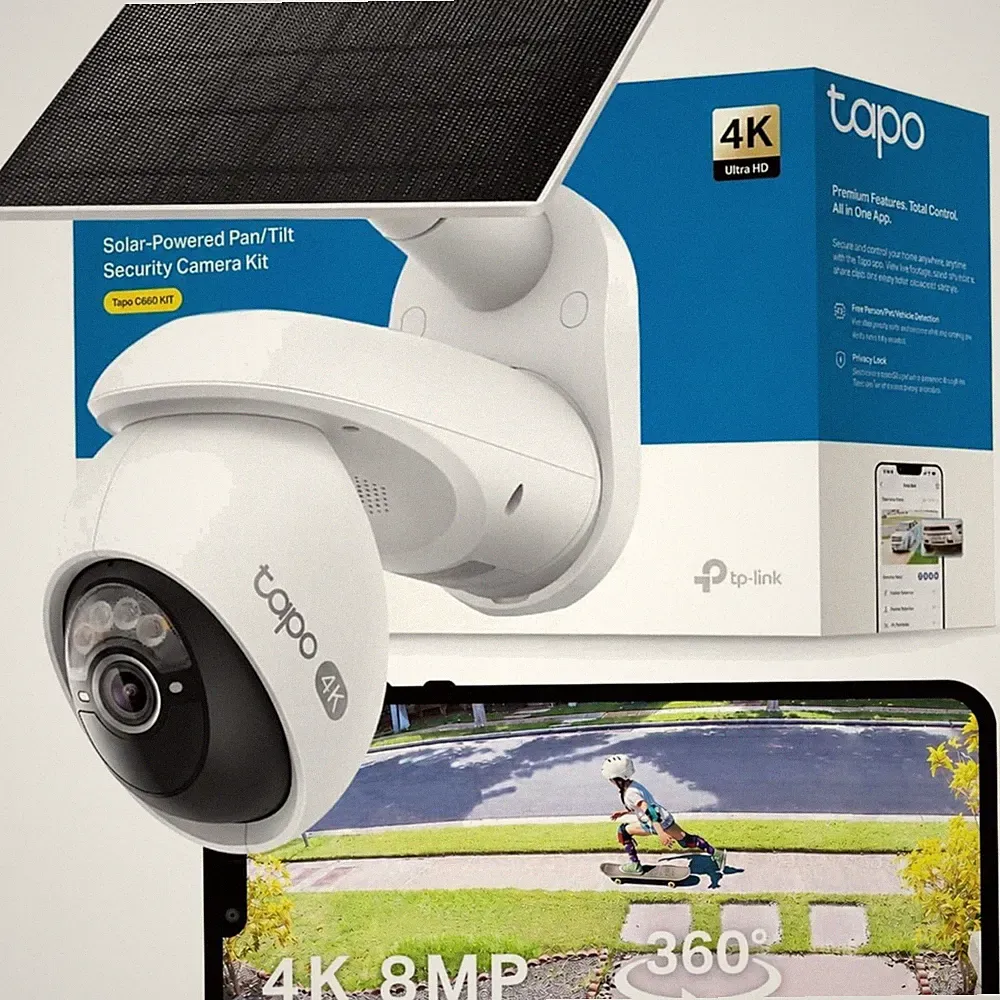 Tapo C660 4K 360° Solar Überwachungskamera