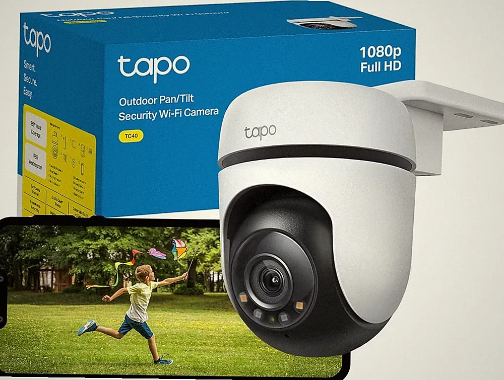 Tapo TC40 1080P WiFi Outdoor Überwachungskamera 360° Schwenk Neigbar ohne Abo IP65