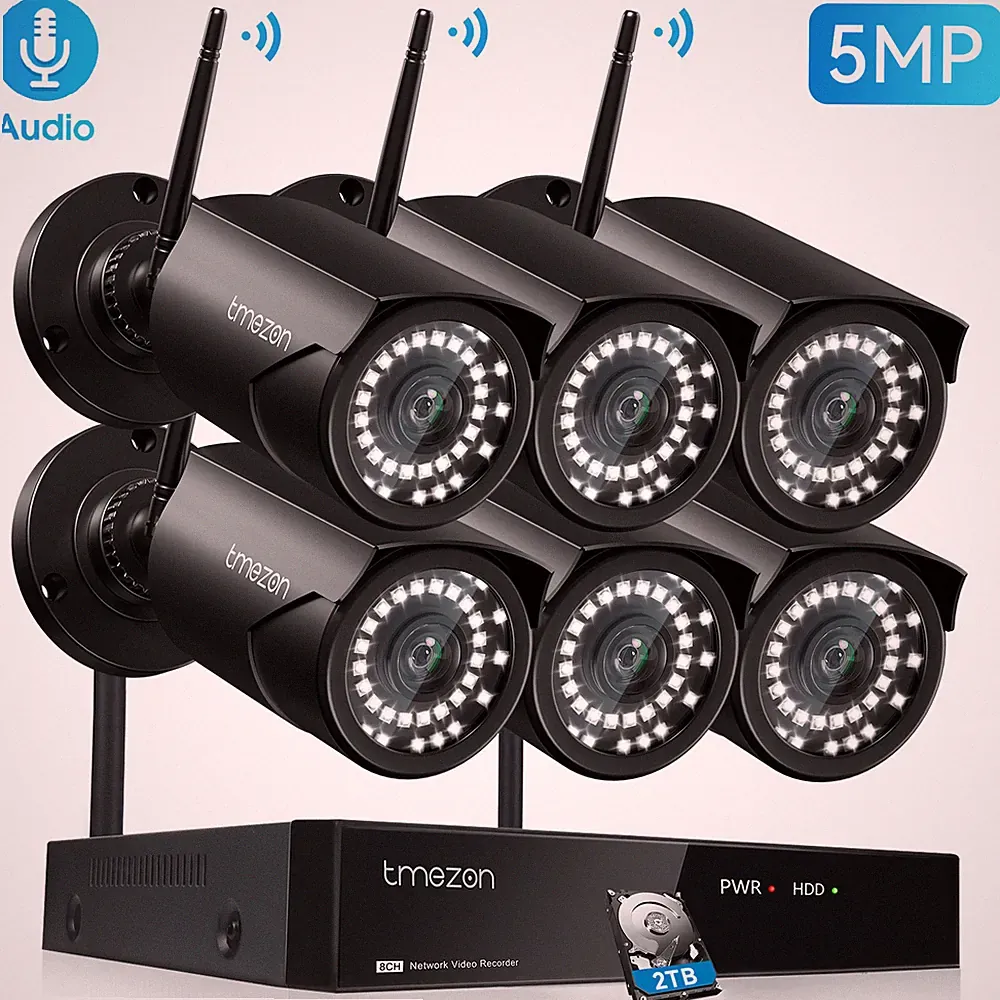 TMEZON 10CH NVR 5MP Kamera Set