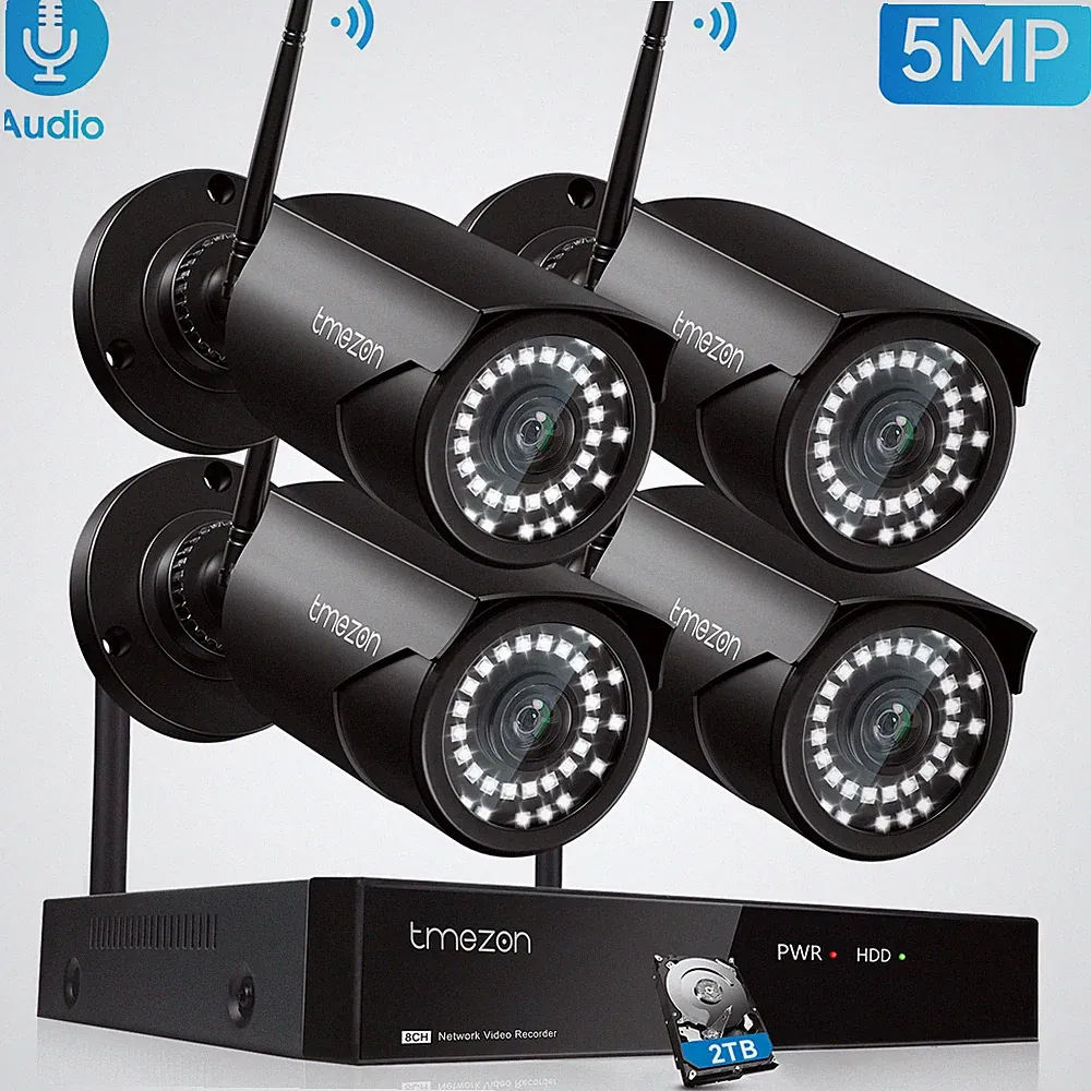 TMEZON 10CH NVR 5MP Kamera Set