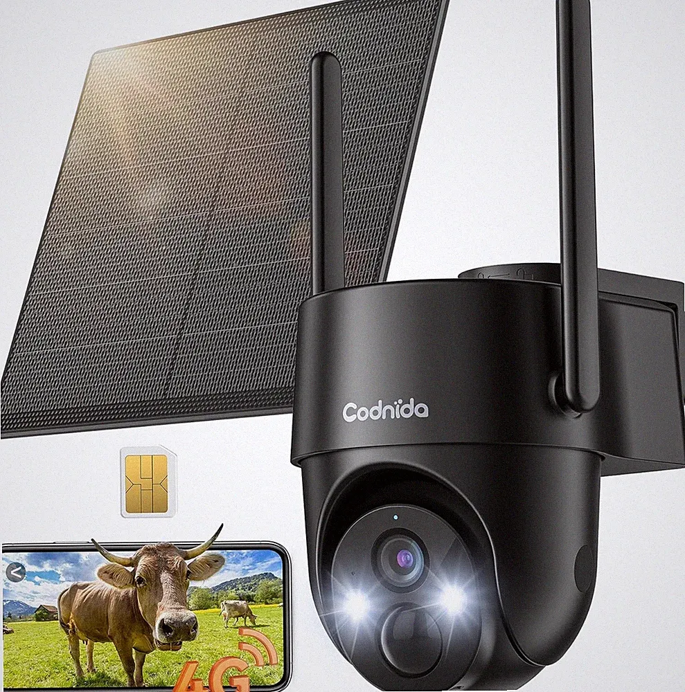 TMEZON 4G LTE Solar PTZ Kamera