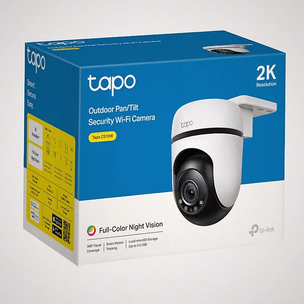 TP-LINK Outdoor Schwenk/Neige 2K Überwachungskamera WLAN mit Bewegungstracking und 2-Wege