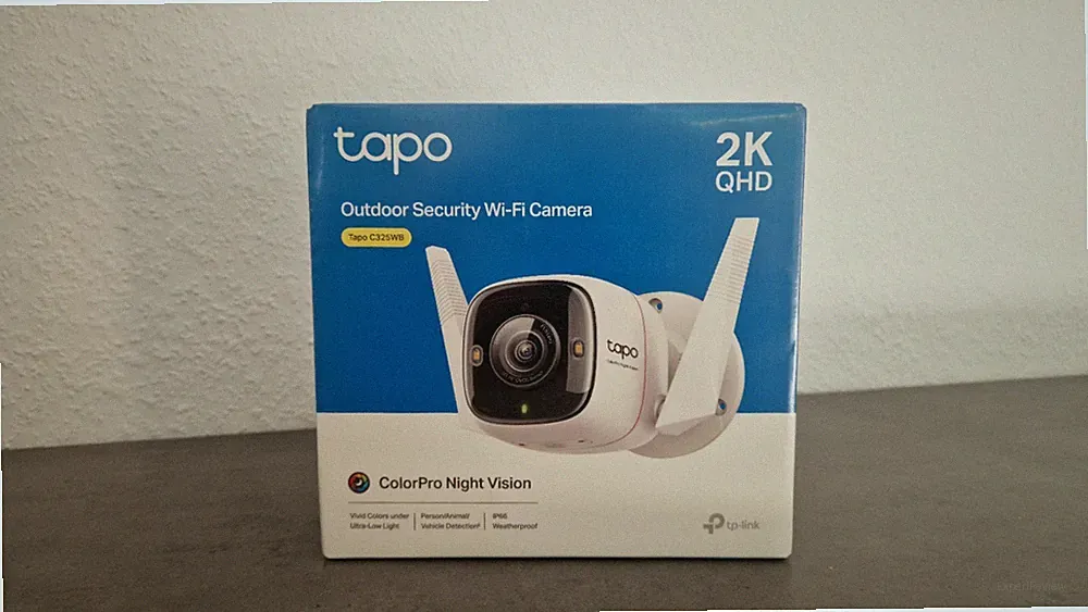 TP-Link Tapo C325WB WLAN Außenkamera 2K ColorPro IP66