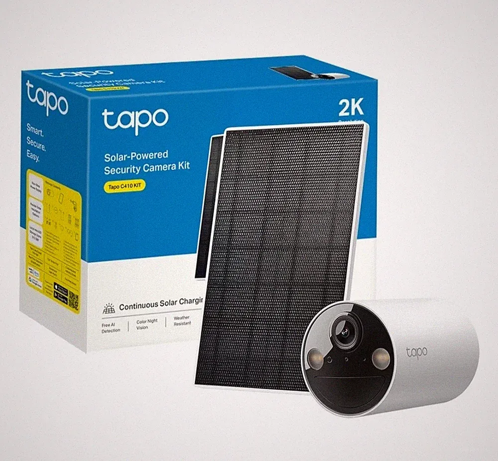 TP-Link Tapo C410 Kit solarbetriebene intelligente kabellose Überwachungskamera für den Außenbereich