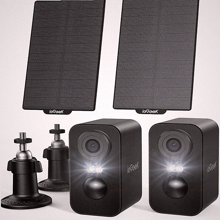 Überwachungskamera 2K WLAN Außen Akku mit Solarpanel, PIR-Bewegungserkennung