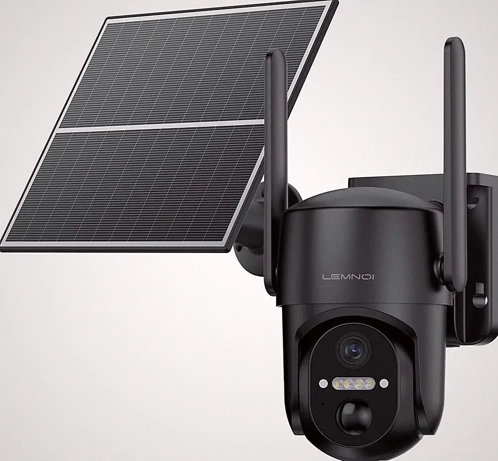 Überwachungskamera 4G LTE Akku 2K Nachtsicht HD 6W Metall Schwarz mit SIM Karte