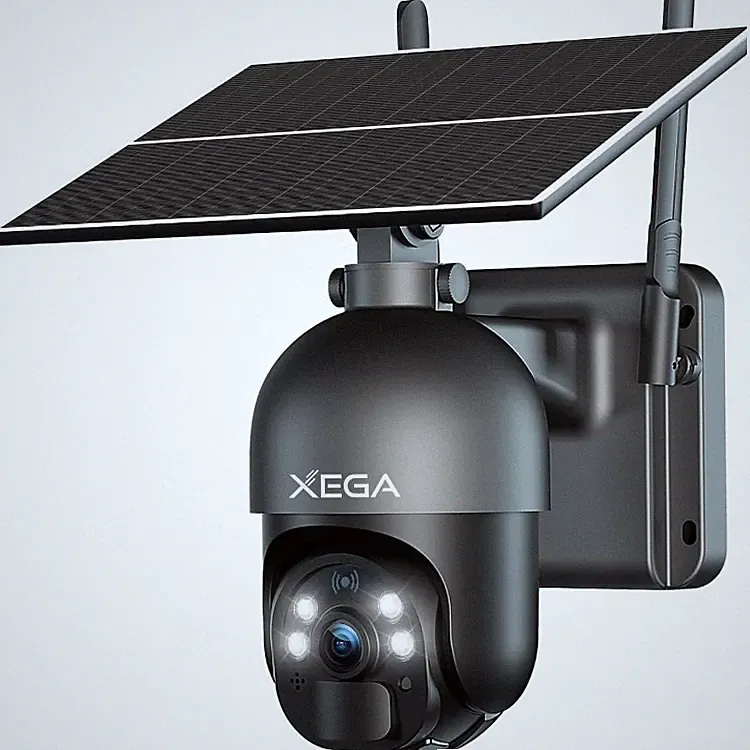Überwachungskamera 4G LTE Solar kabellos IP Kamera mit 2K Nachtsicht 355 Drehung