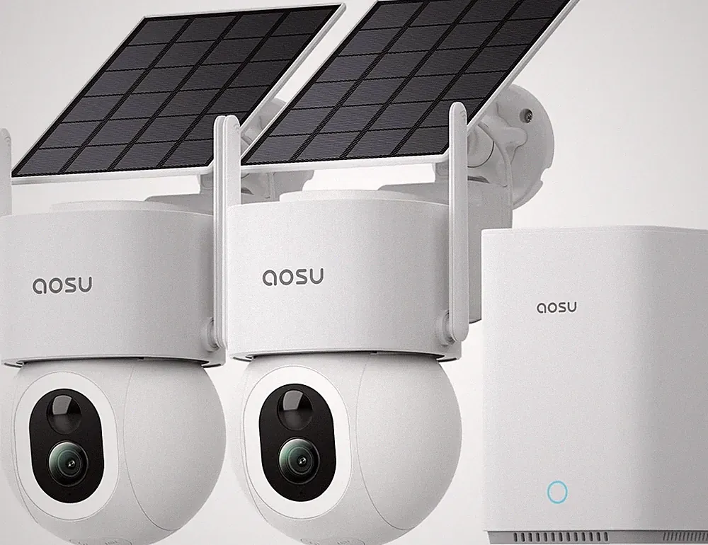 Überwachungskamera 4K Außen Solar Akku 360° PTZ ohne Abo