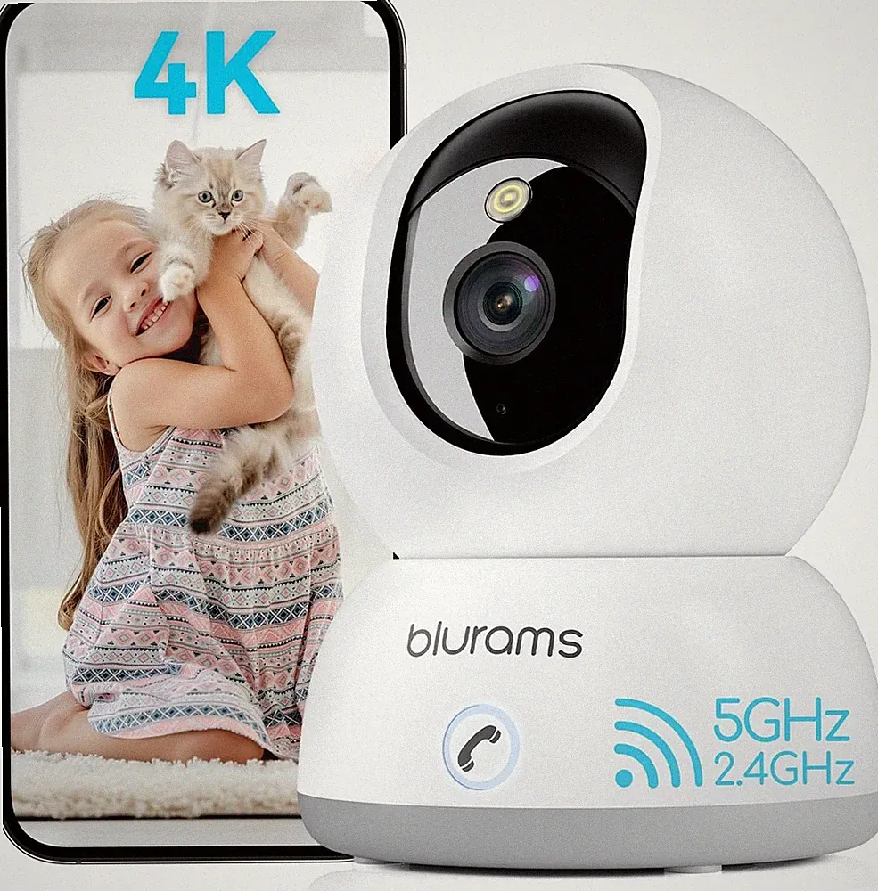 Überwachungskamera 4K WLAN Außen Nachtsicht Bewegungsmelder für Alexa Smart Home