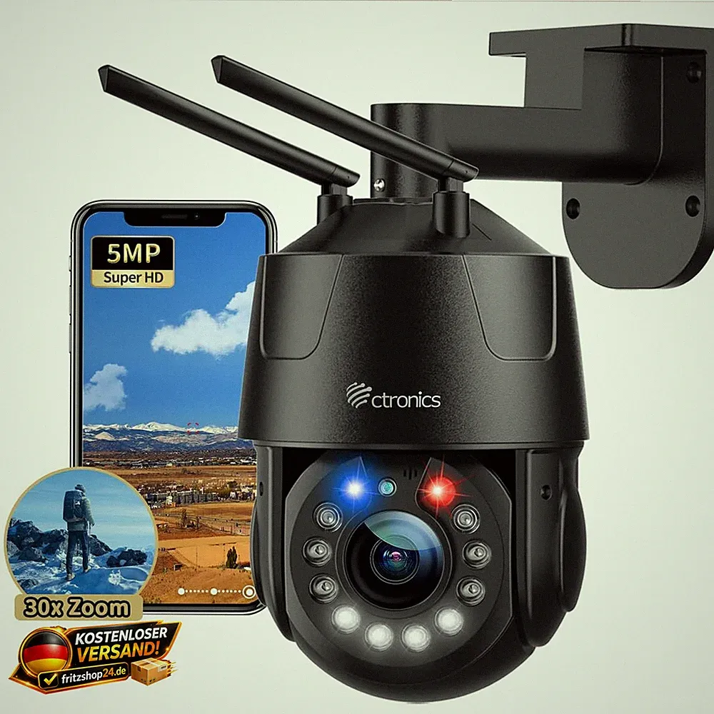 Überwachungskamera 5MP 30X Optischer Zoom IP66