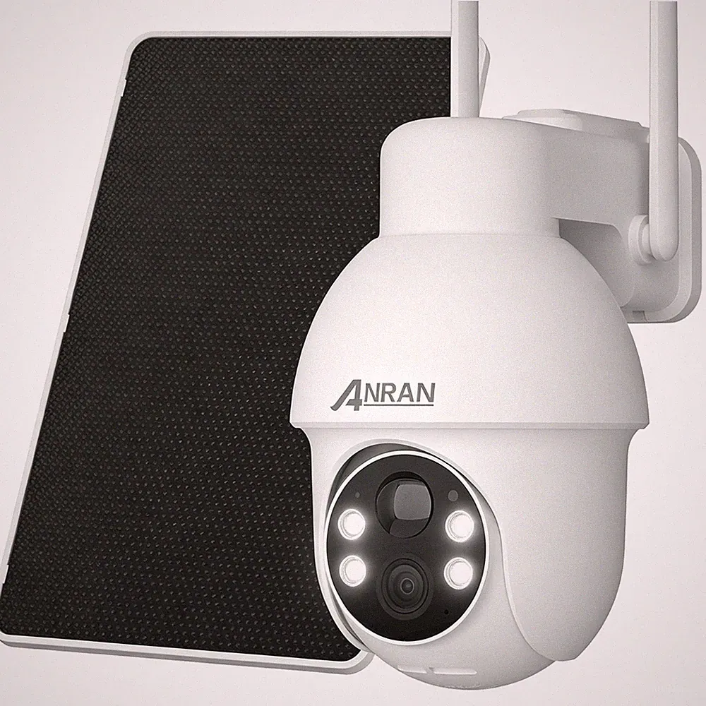 Überwachungskamera Aussen Solar AKKU WLAN PTZ 360° Bewegungsmelder 2-Wege-Audio