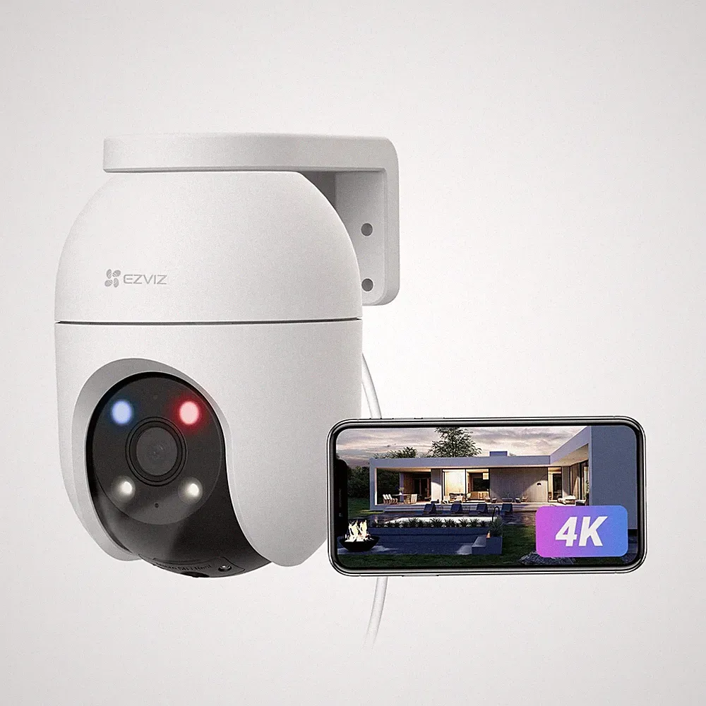 Überwachungskamera Außen WLAN 360° PTZ KI-Erkennung Zwei-Wege-Audio 8MP 4K