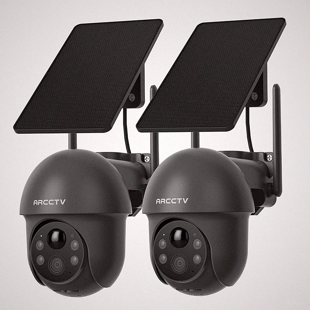 Überwachungskamera Q1 4MP Solar Kabellos mit Dualband-WLAN und Nachtsicht 360