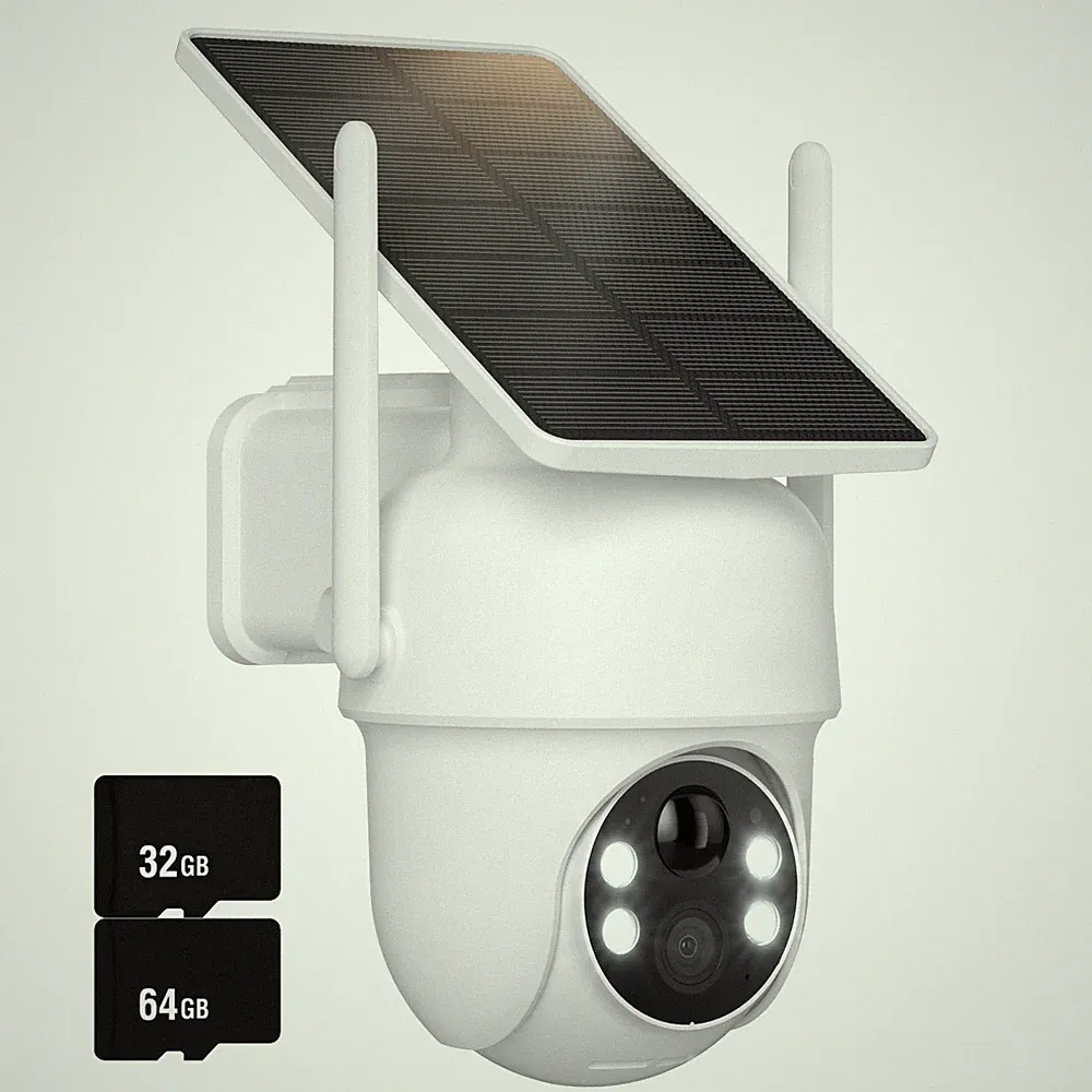 Video Überwachungskamera Set 4MP Solar Akku