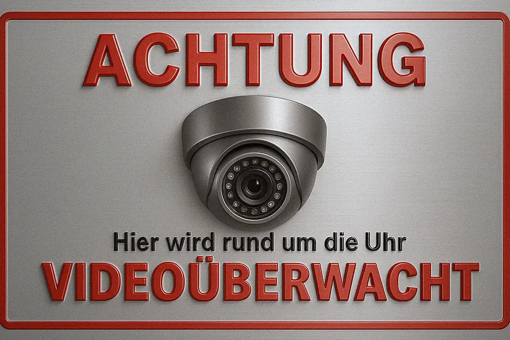 Videoüberwachung Überwachung Kamera Schild 20x30cm Metallschild