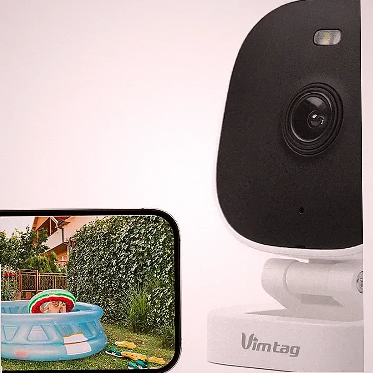 VIM TAG 2 5K 4MP Mini Überwachungskamera Außen WLAN-Kamera für Über