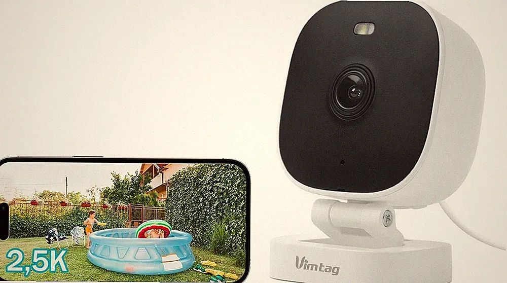 VIMTAG 2,5K Überwachungskamera Außen WLAN 4MP KI Bewegung