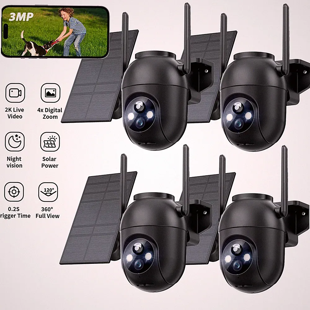 WiFi 2K Solar Akku IP66 Kamera