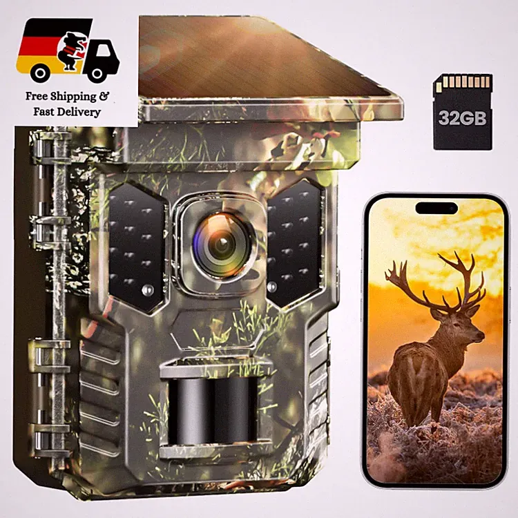 Wildkamera 4K Solar WLAN