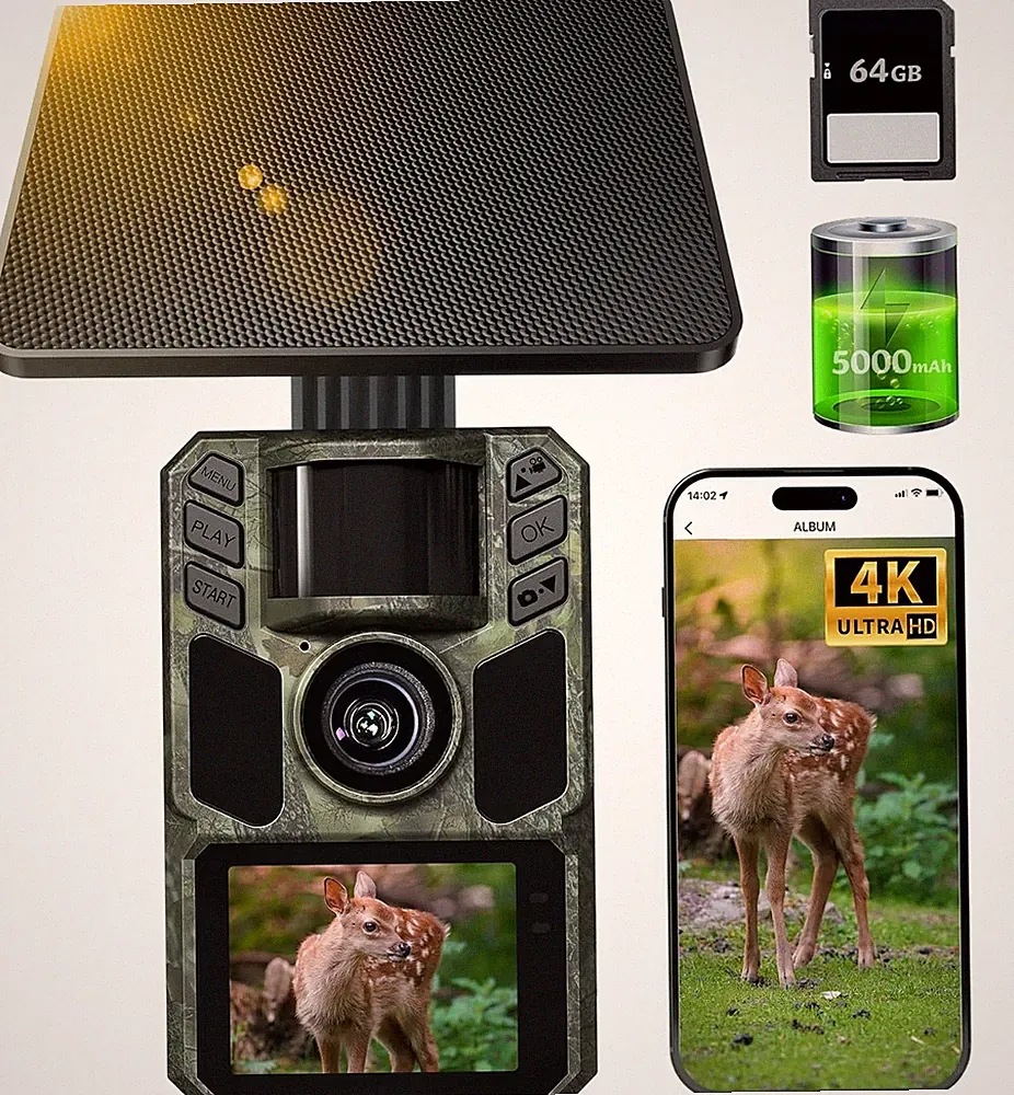 Wildkamera FK20 4K 64MP WLAN Solar Lithium